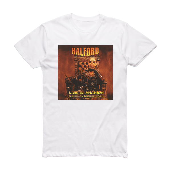 Halford Live In Anaheim Album Cover T-Shirt White