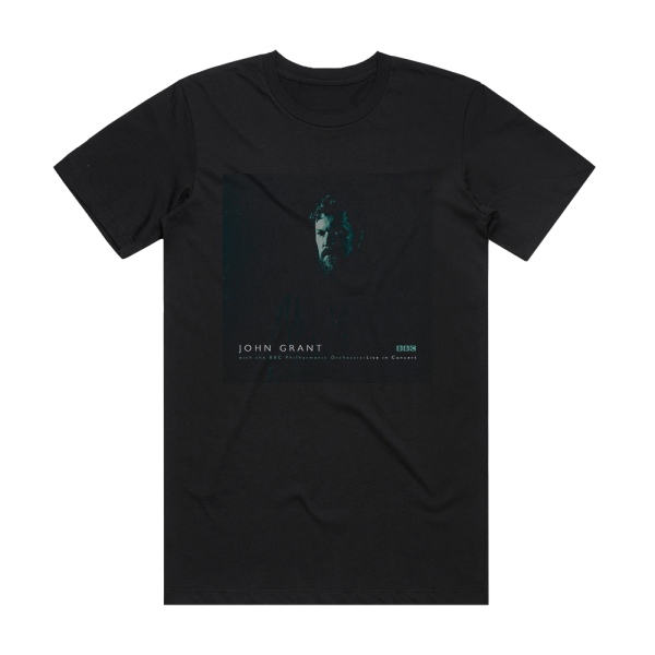 John Grant Live In Concert Album Cover T-Shirt Black