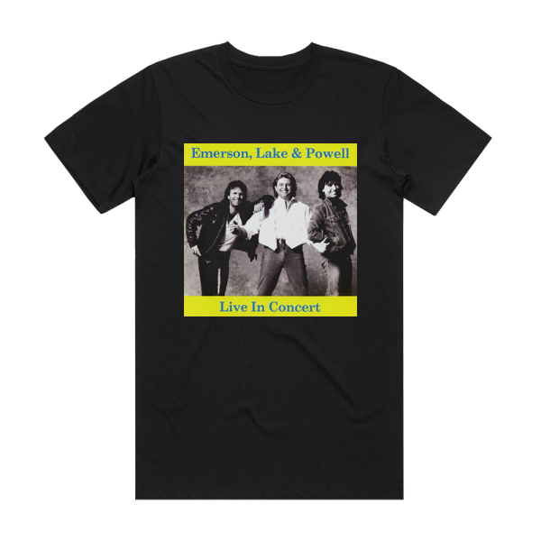 Emerson Lake & Powell Live In Concert More Album Cover T-Shirt Black