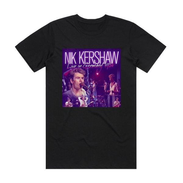 Nik Kershaw Live In Germany 1984 Album Cover T-Shirt Black