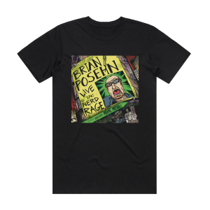 Brian Posehn Live In Nerd Rage Album Cover T-Shirt Black
