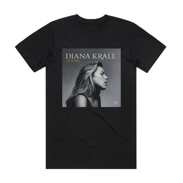 Diana Krall Live In Paris Album Cover T-Shirt Black