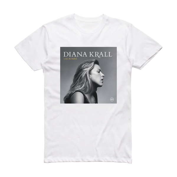 Diana Krall Live In Paris Album Cover T-Shirt White