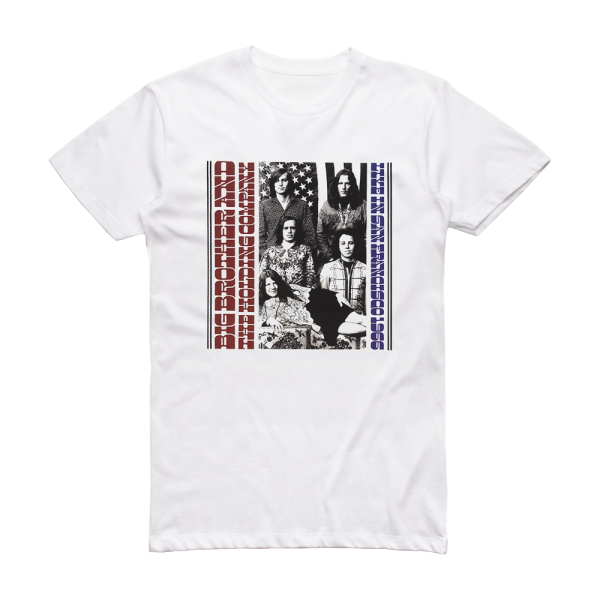 Big Brother and The Holding Company Live In San Francisco 1966 Album Cover T-Shirt White