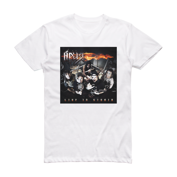 Aria Live In Studio Album Cover T-Shirt White