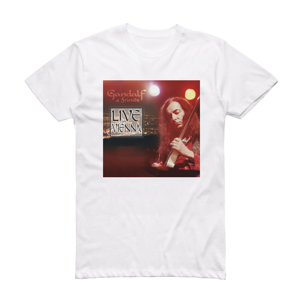 Gandalf Live In Vienna Album Cover T-Shirt White