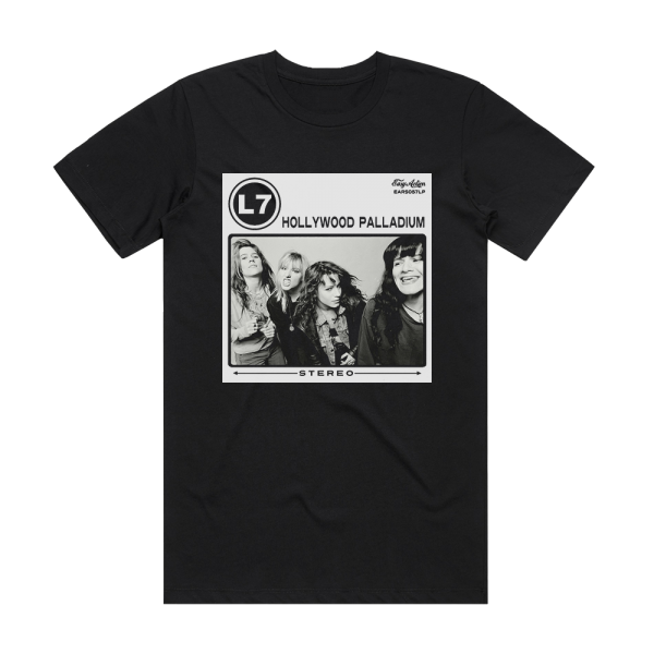 L7 Live Palladium Los Angeles 2 Album Cover T-Shirt Black