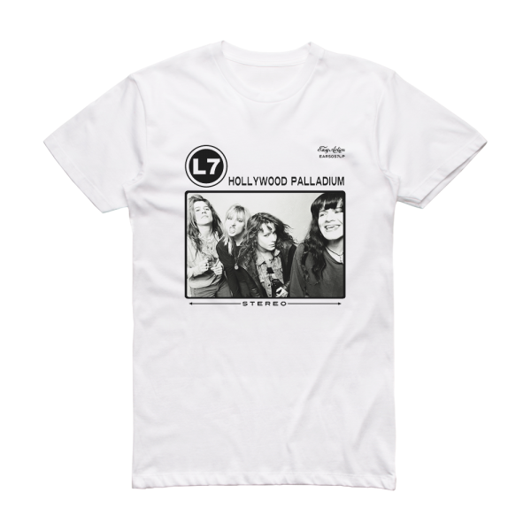 L7 Live Palladium Los Angeles 2 Album Cover T-Shirt White