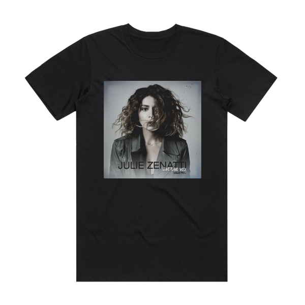 Julie Zenatti Live Piano Voix Quelque Part Album Cover T-Shirt Black