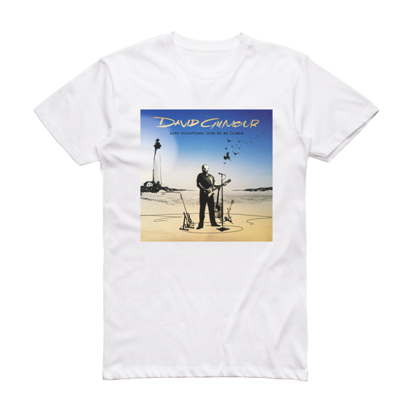 David Gilmour Live Selections From On An Island Album Cover T-Shirt White