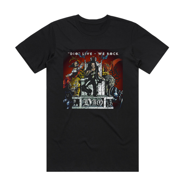 Dio Live  We Rock Album Cover T-Shirt Black