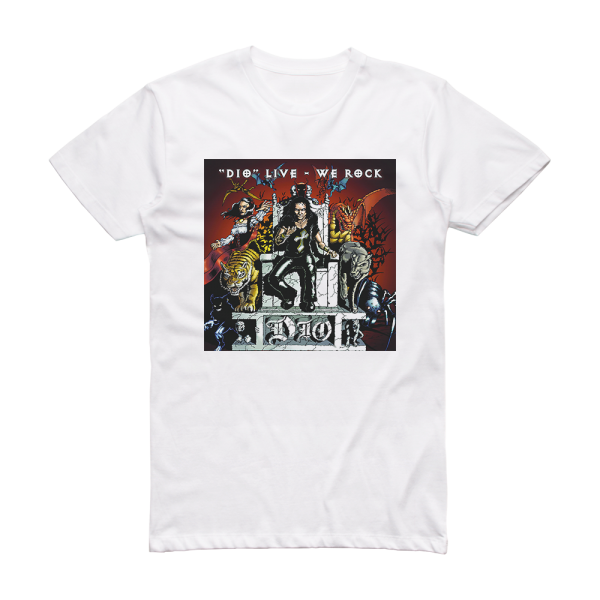 Dio Live  We Rock Album Cover T-Shirt White