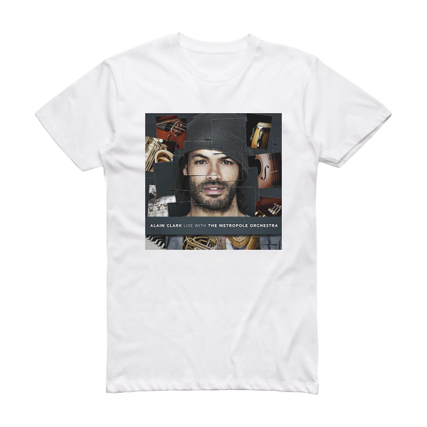 Alain Clark Live With The Metropole Orchestra Album Cover T-Shirt White