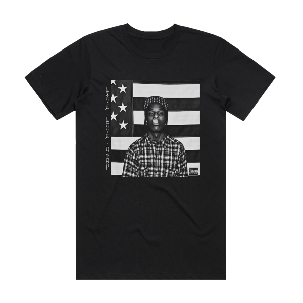 ASAP Rocky Liveloveaap Album Cover T-Shirt Black