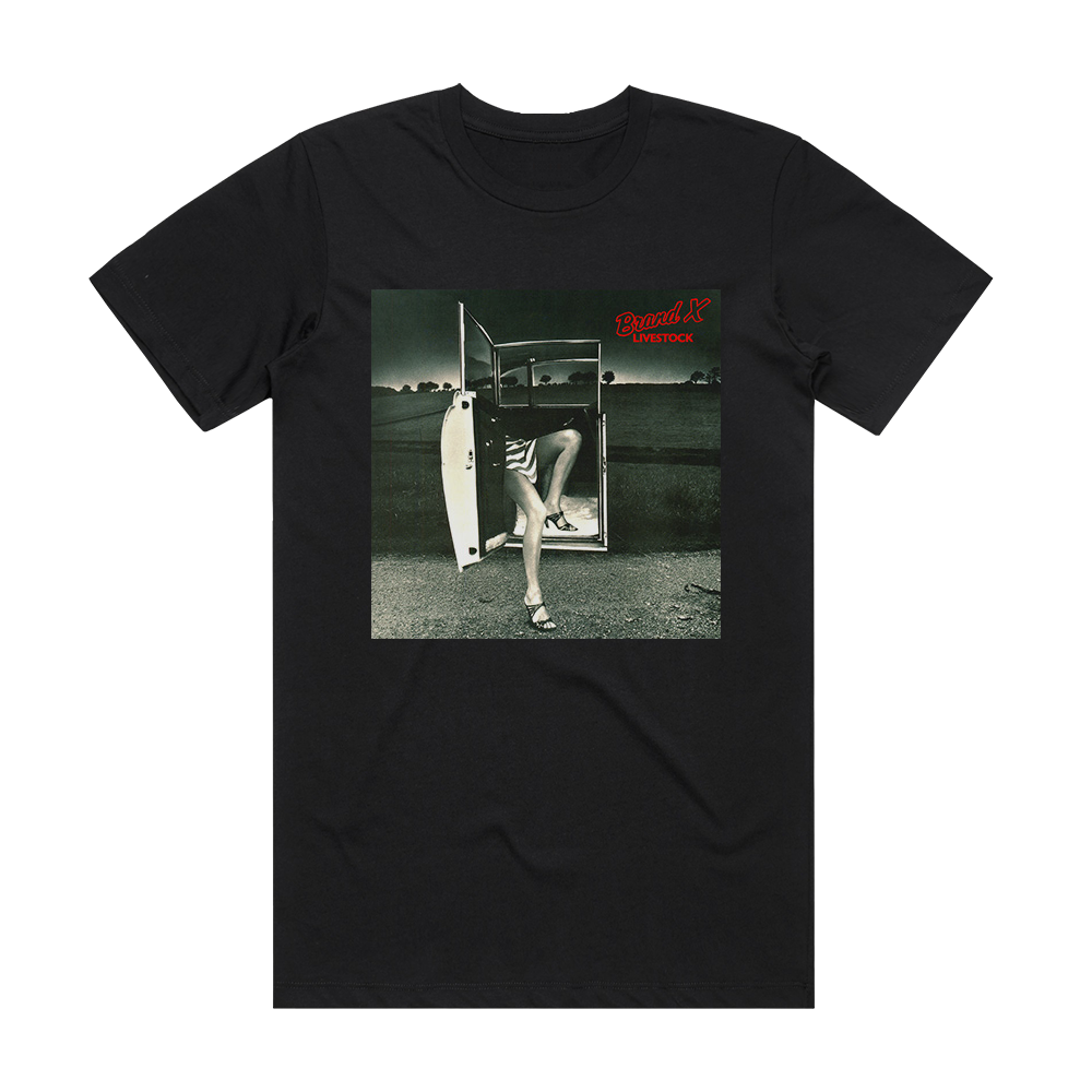 Brand X Livestock Album Cover T-Shirt Black – ALBUM COVER T-SHIRTS