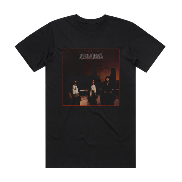 Bee Gees Living Eyes Album Cover T-Shirt Black