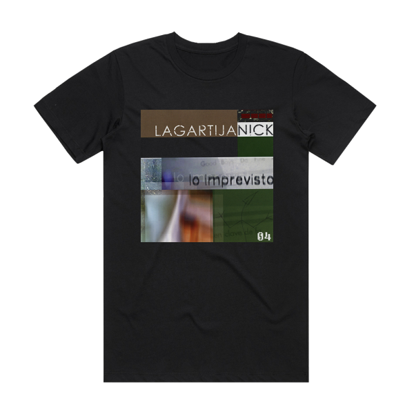 Lagartija Nick Lo Imprevisto Album Cover T-Shirt Black