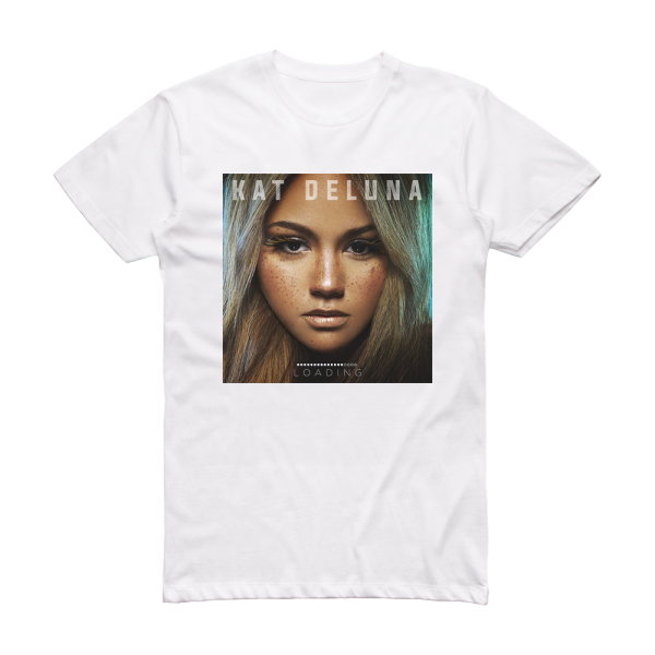 Kat DeLuna Loading Album Cover T-Shirt White