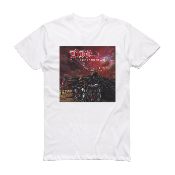 Dio Lock Up The Wolves Album Cover T-Shirt White