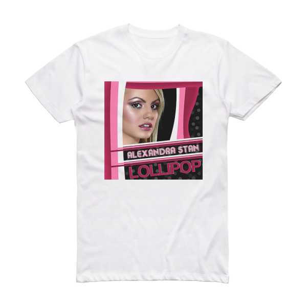 Alexandra Stan Lollipop Album Cover T-Shirt White