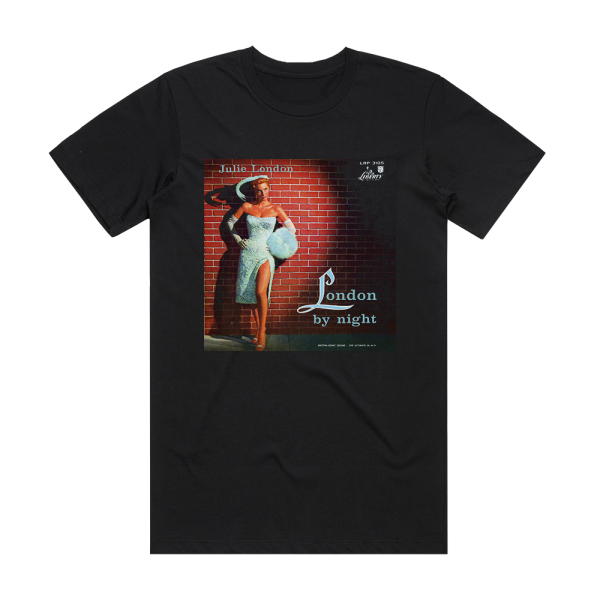 Julie London London By Night Album Cover T-Shirt Black