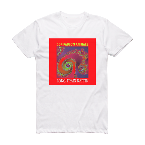 Don Pablos Animals Long Train Rappin Album Cover T-Shirt White