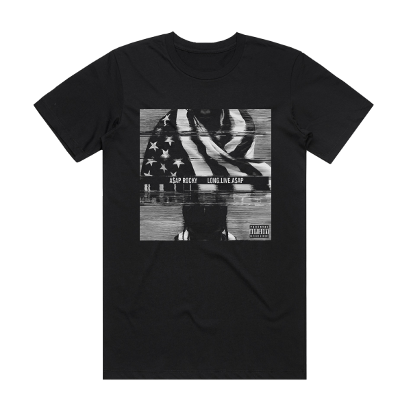 ASAP Rocky Longliveaap 2 Album Cover T-Shirt Black