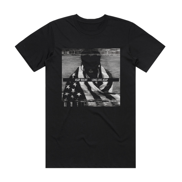 ASAP Rocky Longliveaap 3 Album Cover T-Shirt Black