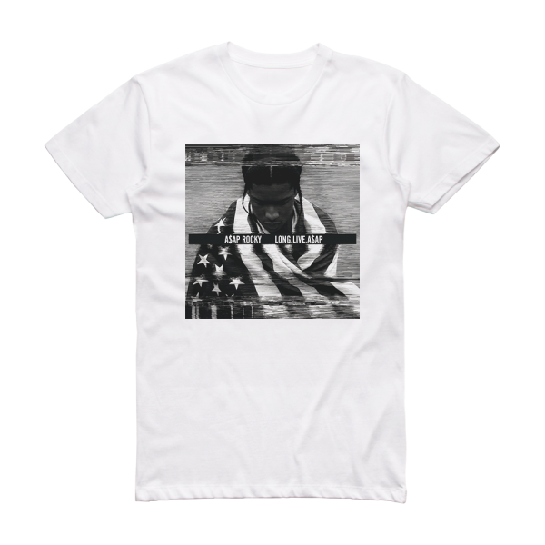 ASAP Rocky Longliveaap 3 Album Cover T-Shirt White