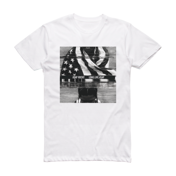 ASAP Rocky Longliveaap 4 Album Cover T-Shirt White