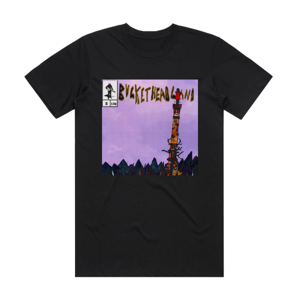 Buckethead Look Up There Album Cover T-Shirt Black