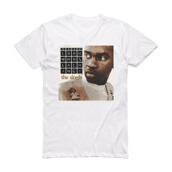 Dr Alban Look Whos Talking Album Cover T-Shirt White