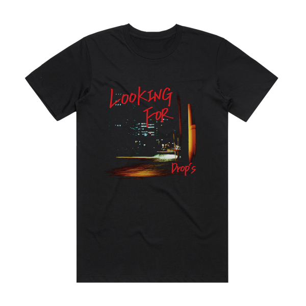 Drops Looking For Album Cover T-Shirt Black