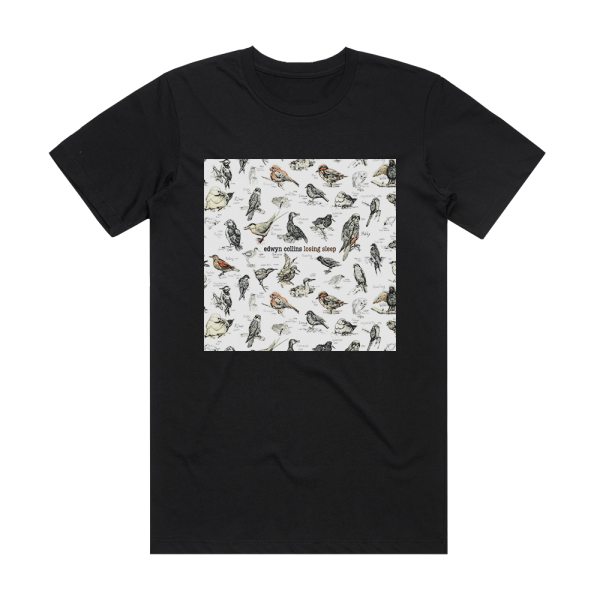 Edwyn Collins Losing Sleep Album Cover T-Shirt Black