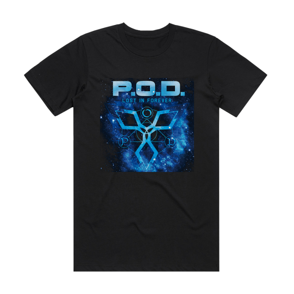 P O D Lost In Forever Scream Album Cover T-Shirt Black