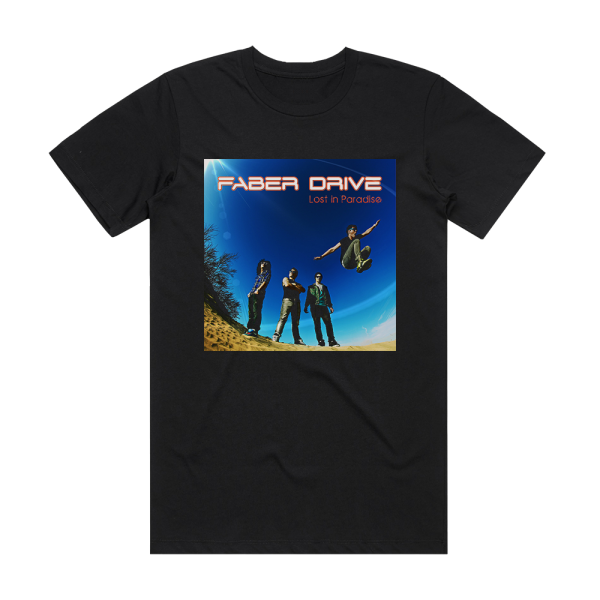 Faber Drive Lost In Paradise Album Cover T-Shirt Black