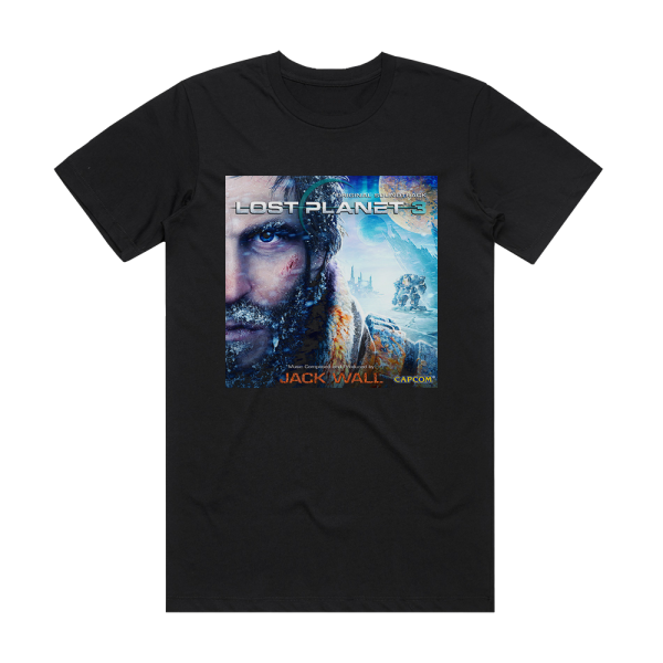 Jack Wall Lost Planet 3 Original Soundtrack Album Cover T-Shirt Black