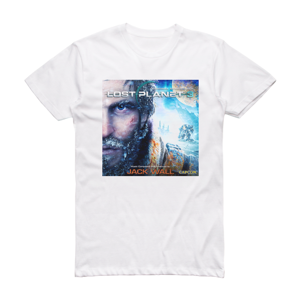 Jack Wall Lost Planet 3 Original Soundtrack Album Cover T-Shirt White