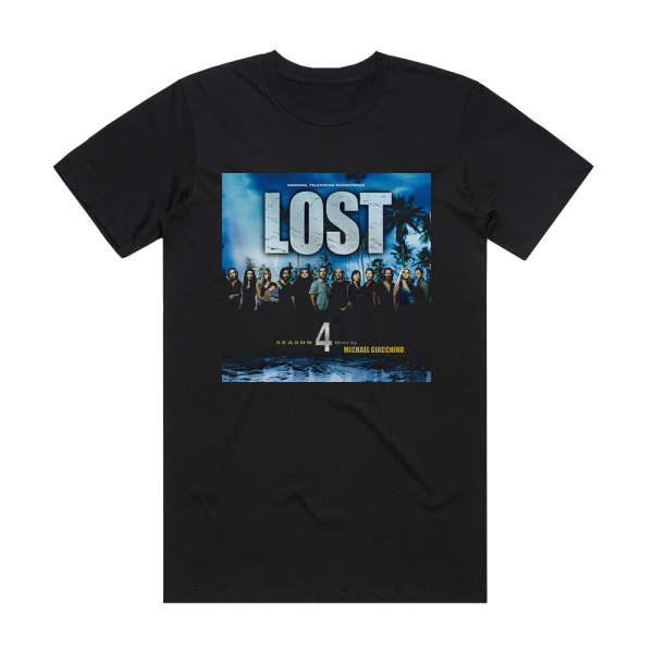 Michael Giacchino Lost Season 4 Album Cover T-Shirt Black