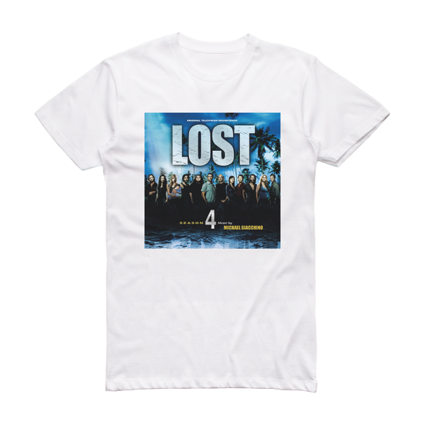 Michael Giacchino Lost Season 4 Album Cover T-Shirt White