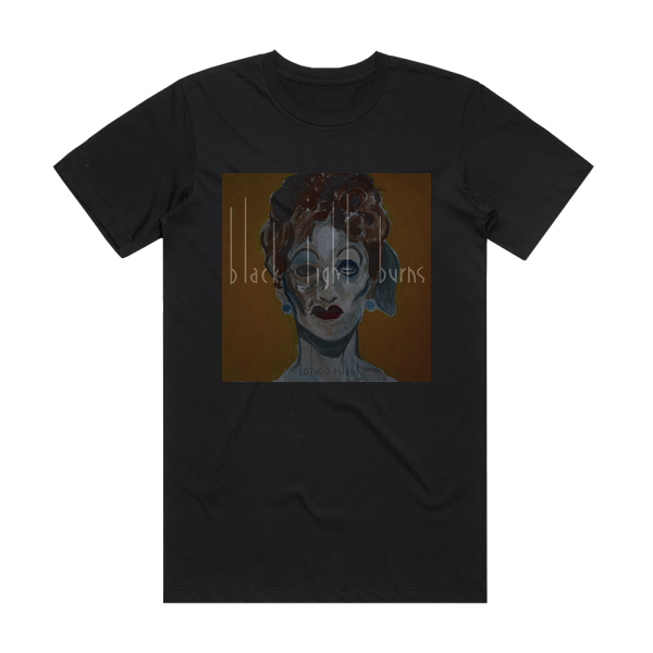 Black Light Burns Lotus Island Album Cover T-Shirt Black