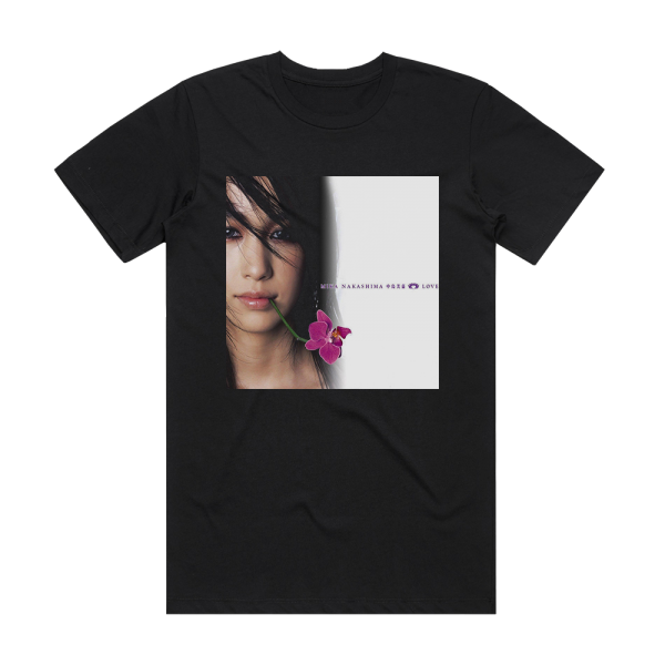 Mika Nakashima Love Album Cover T-Shirt Black