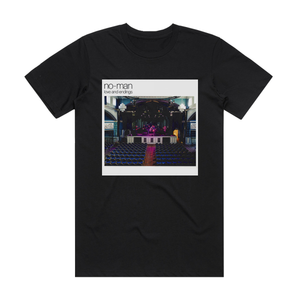 No-Man Love And Endings Album Cover T-Shirt Black