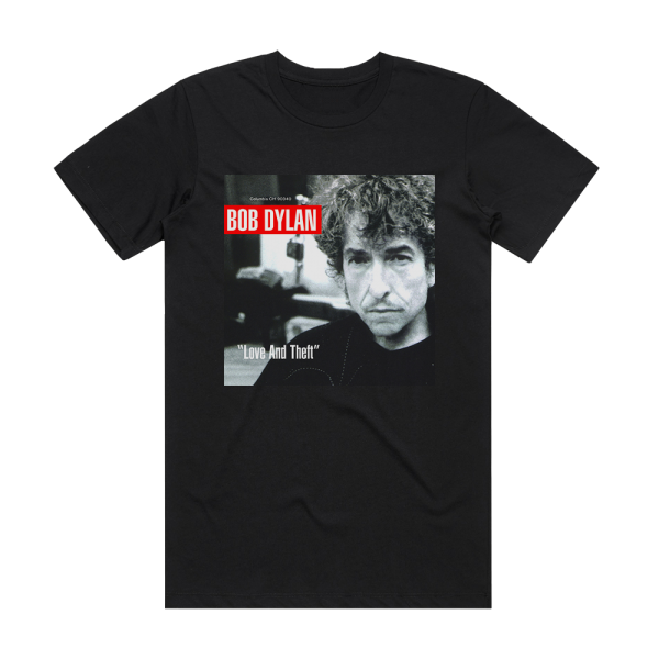 Bob Dylan Love And Theft Album Cover T-Shirt Black