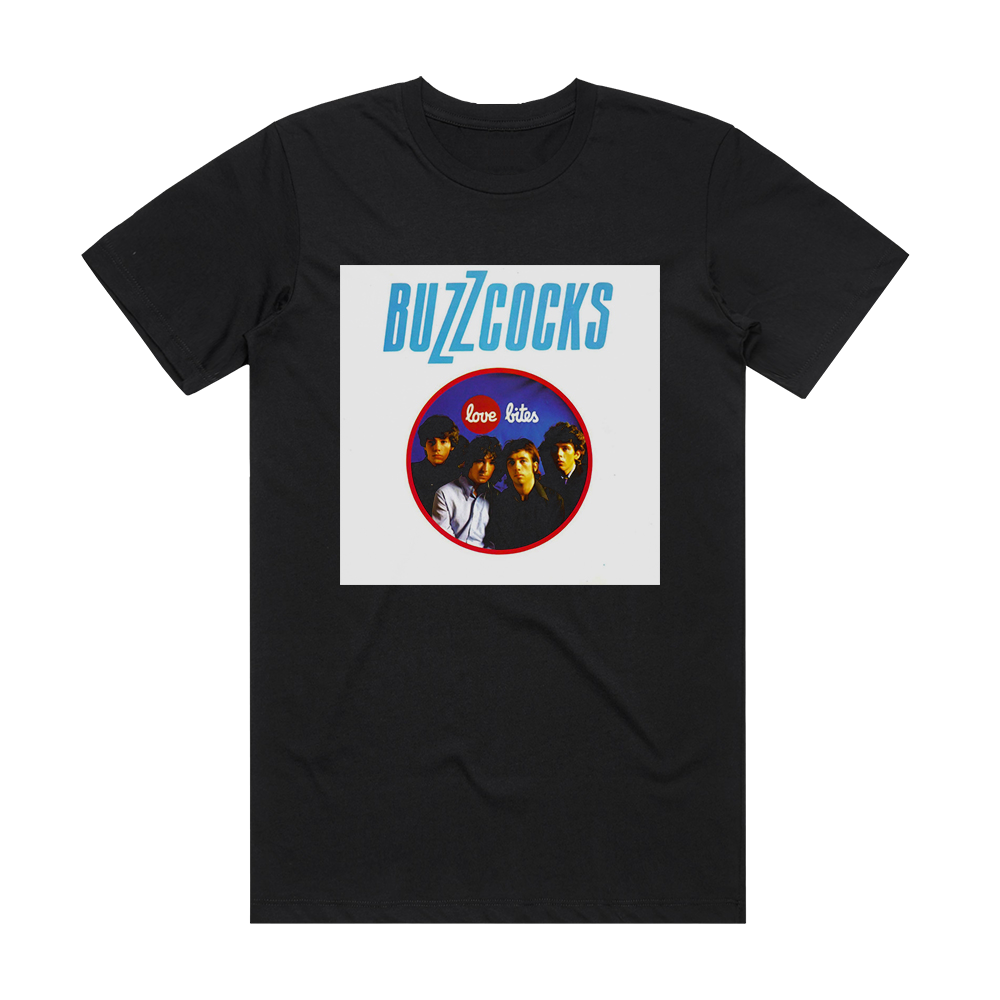 Buzzcocks Love Bites 1 Album Cover T-Shirt Black – ALBUM COVER T-SHIRTS