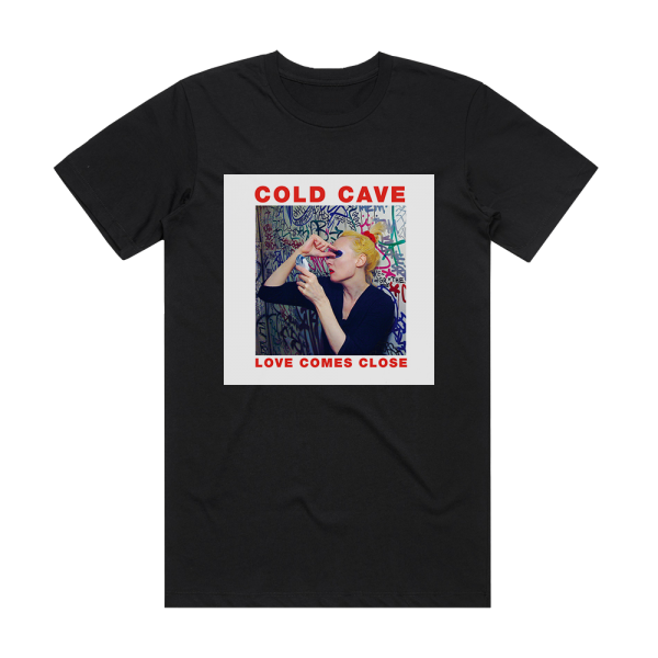 Cold Cave Love Comes Close Album Cover T-Shirt Black