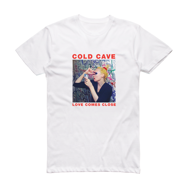 Cold Cave Love Comes Close Album Cover T-Shirt White