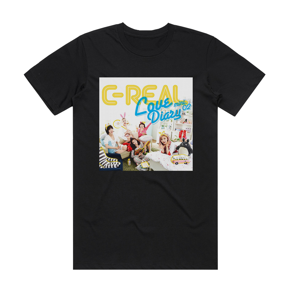 C-Real Love Diary Album Cover T-Shirt Black – ALBUM COVER T-SHIRTS