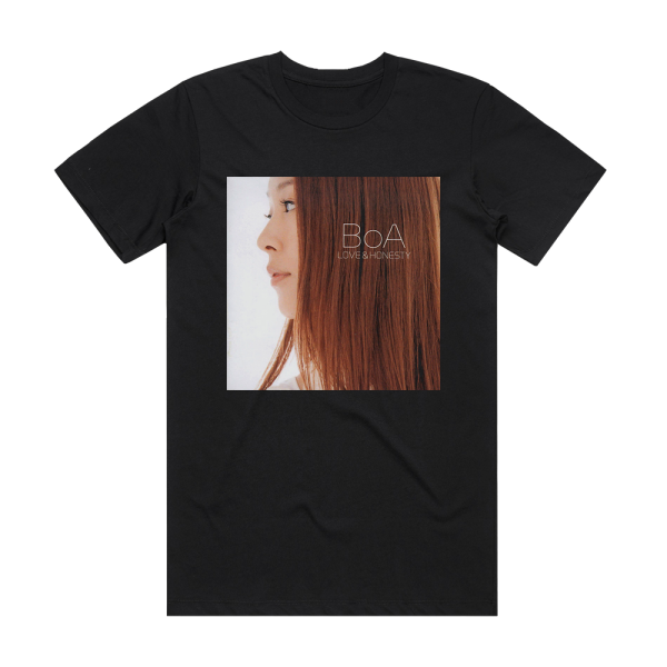 BoA Love Honesty Bonus Disc Album Cover T-Shirt Black