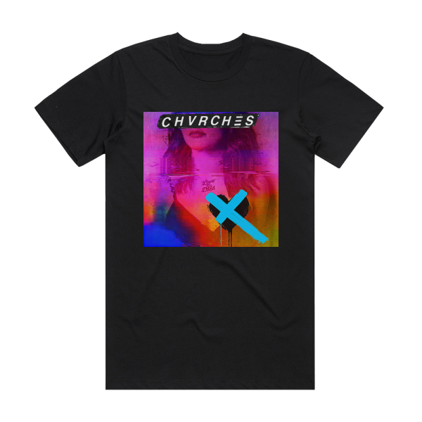 CHVRCHES Love Is Dead Album Cover T-Shirt Black